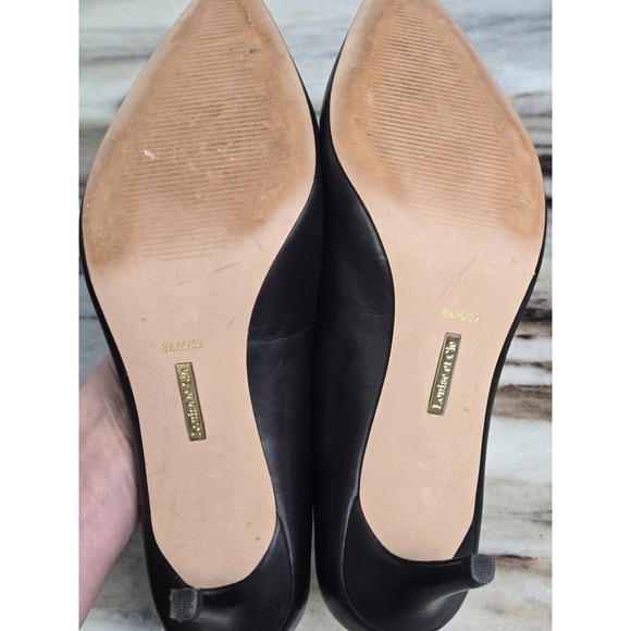 Louise et Cie Jordyna Black Pumps 2.5 Heel Pointed Toe Size 8.5 39 Office - Picture 8 of 12